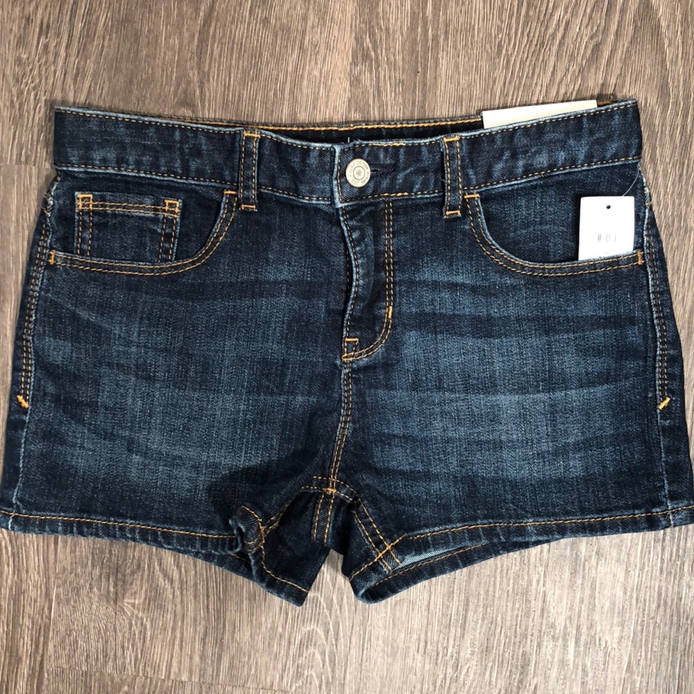 NWT Gap Kids Stretch Denim Shortie Shorts